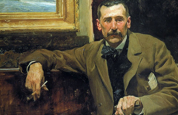 Retrato de Bentio Pérez Galdós pintado por Sorolla