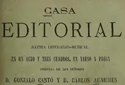 Portada «Casa editorial», 1888.