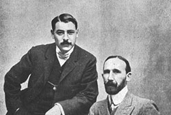 Carlos Arniches con Enrique García Álvarez.