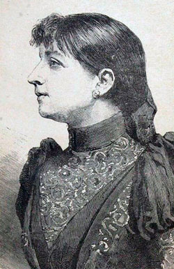 Concepción Gimeno de Flaquer, c.   1893 (Fuente: Concepción Gimeno de Flaquer, «Mujeres. Vidas paralelas», Madrid, Tipografía de Alfredo Alonso, 1893).