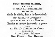 Portada de «Medicina fantástica del espíritu...» (Madrid, 1786).