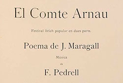 «Comte Arnau». Reproducció digital de l'edició Barcelona, Joseph Guardia, [1911?]. Font: Biblioteca de Catalunya.
