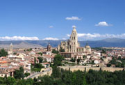 Catedral de Segovia vista desde el Alcázar