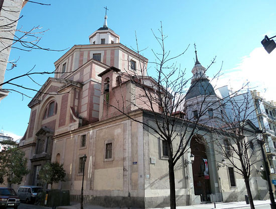 Iglesia de San Sebastián (Madrid) en la que fue enterrada María Rosa en octubre de 1806.