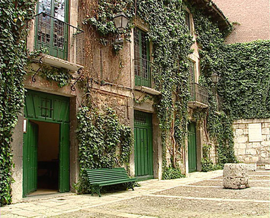  Casa de Cervantes en Valladolid. 