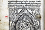 Fuster, Jeroni. "Homelia sobre lo psalm 'De profundis'". València: Lambert Palmart, 1490. Incunable.