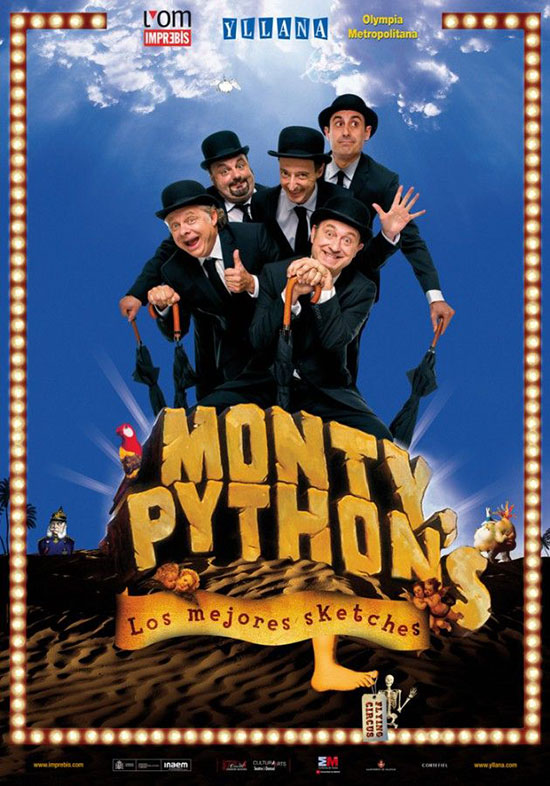 Cartel del espectáculo «Monty Python, Los Mejores Sketches» (2013)