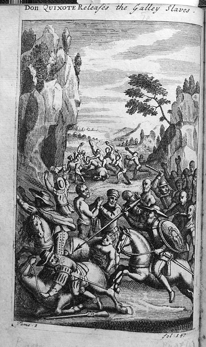 DON QUIXOTE Releases the Galley Slaves.