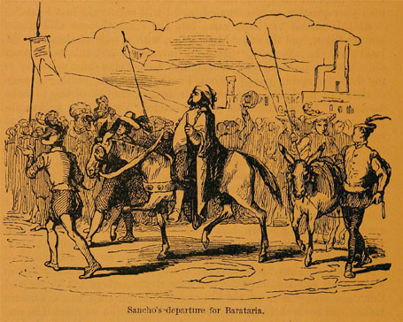 Sancho's departure for Barataria.