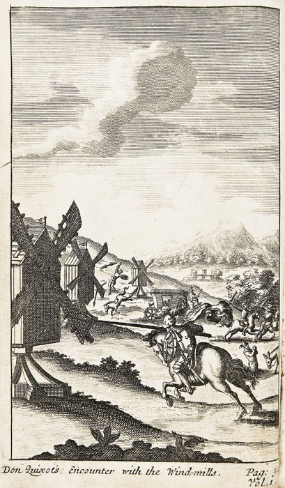 Don Quixote's Encounter with the Wind-mills