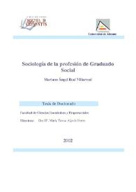 Sociología de la profesión de graduado social