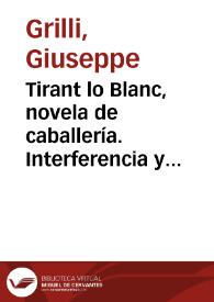 Tirant lo Blanc, novela de caballería. Interferencia y duplicación en el género