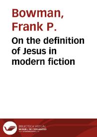 On the definition of Jesus in modern fiction