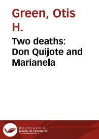 Two deaths: Don Quijote and Marianela