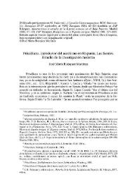 Prisciliano, introductor del ascetismo en Hispania : las fuentes. Estudio de la investigación moderna