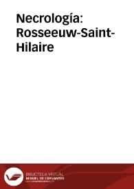 Necrología: Rosseeuw-Saint-Hilaire