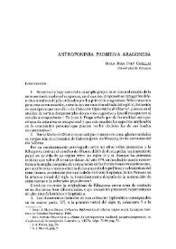 Antroponimia primitiva aragonesa