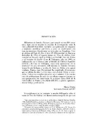 Tirso de Molina: textos e intertextos : actas del congreso internacional organizado por el GRISO y la Universidad de Parma, (Parma, 7-8 de mayo de 2001). Presentación