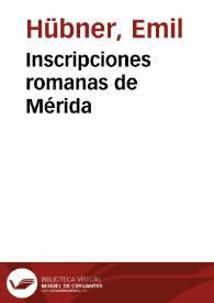 Inscripciones romanas de Mérida