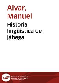 Historia lingüística de jábega