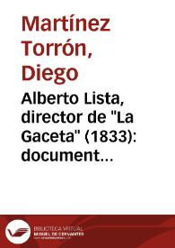 Alberto Lista, director de 