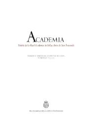 Academia : Boletín de la Real Academia de Bellas Artes de San Fernando. Primer y segundo semestre de 2001. Números 92 y 93. Preliminares e índice