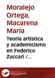 Teoría artística y academicismo en Federico Zuccari