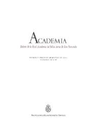 Academia : Boletín de la Real Academia de Bellas Artes de San Fernando. Primer y segundo semestre de 2004. Números 98 y 99. Preliminares e índice