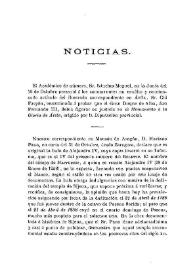 Noticias. Boletín de la Real Academia de la Historia, tomo 29 (noviembre 1896). Cuaderno V