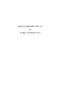 Justicia, derecho, arte (II)