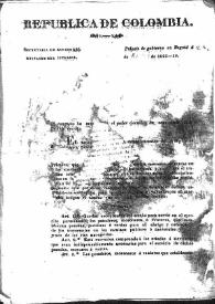 Decreto sobre el establecimiento de posadas, mesones y ventas en caminos nacionales o públicos (Bogotá, 2 de abril de 1825, año 15º)