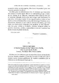 Carta de Justo Lipsio al capitán Francisco de San Víctores de la Portilla, sobre las guerras de Flandes. Lovaina, 2 de enero de 1595. Versión inédita