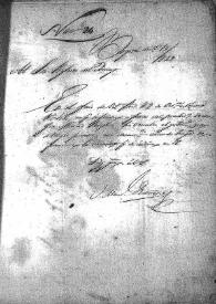 Notificación del Ministro de Interior comunicando haber recibido el informe a favor del Doctor José María Riofrío. (Bogotá, 15 de diciembre de 1829)