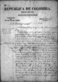 República de Colombia. Estado del Sur. Prefectura del Departamento de Azuay. Decreto de agradecimiento al Libertador (Cuenca a 19 de octubre de 1830)