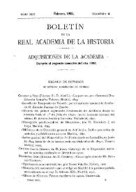 Adquisiciones de la Academia durante el segundo semestre del año 1902