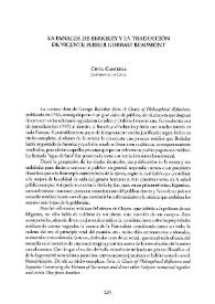 La panacea de Berkeley y la traducción de Vicente Ferrer Gorraiz Beaumont