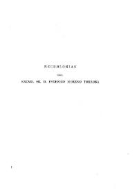 Necrologías del Excmo. Sr. D. Federico Moreno Torroba