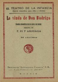 La viuda de Don Rodrigo : cuadro dramático en un acto y en verso
