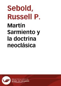 Martín Sarmiento y la doctrina neoclásica