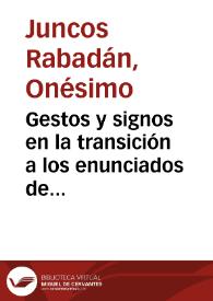Gestos y signos en la transición a los enunciados de dos elementos en la Lengua de Signos Española