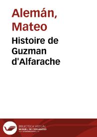 Histoire de Guzman d'Alfarache
