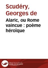 Alaric, ou Rome vaincue : poème héroïque