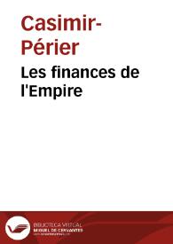 Les finances de l'Empire