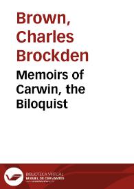 Memoirs of Carwin, the Biloquist