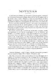 Noticias. Boletín de la Real Academia de la Historia, tomo 49 (noviembre 1906). Cuaderno V
