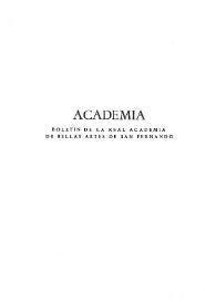 Academia: Boletín de la Real Academia de Bellas Artes de San Fernando. Segundo semestre de 1982. Número 55. Preliminares e índice
