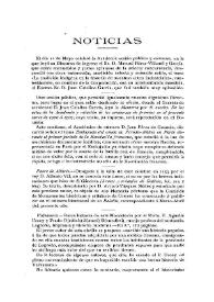 Noticias. Boletín de la Real Academia de la Historia, tomo 50 (junio 1907). Cuaderno VI