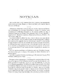 Noticias. Boletín de la Real Academia de la Historia, tomo 51 (julio 1907). Cuaderno I