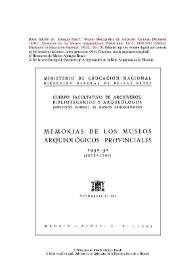 Museo Monográfico de Ampurias (Gerona) [Memoria 1950]
