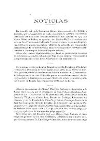 Noticias. Boletín de la Real Academia de la Historia. Tomo 52 (Año 1908). Cuaderno I